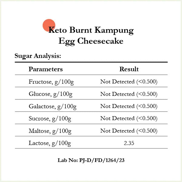 Keto Burnt Kampung Egg Cheesecake