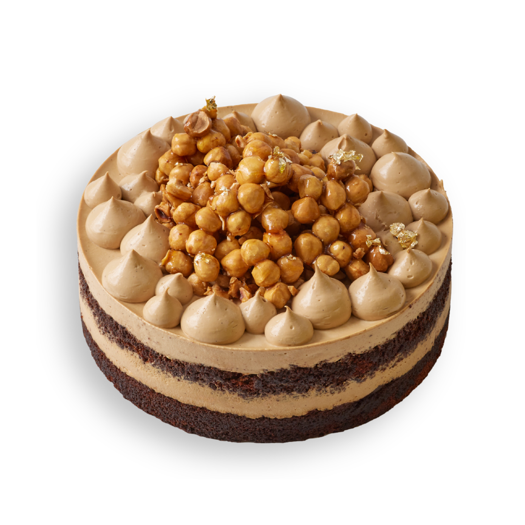 Keto Coffee Hazelnut Mousse Cake