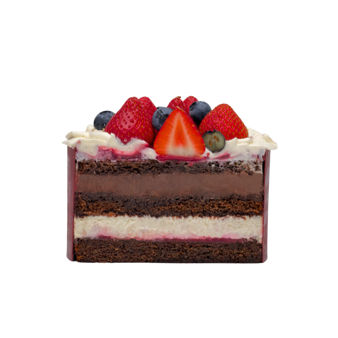 Keto Chocolate Berries Cake