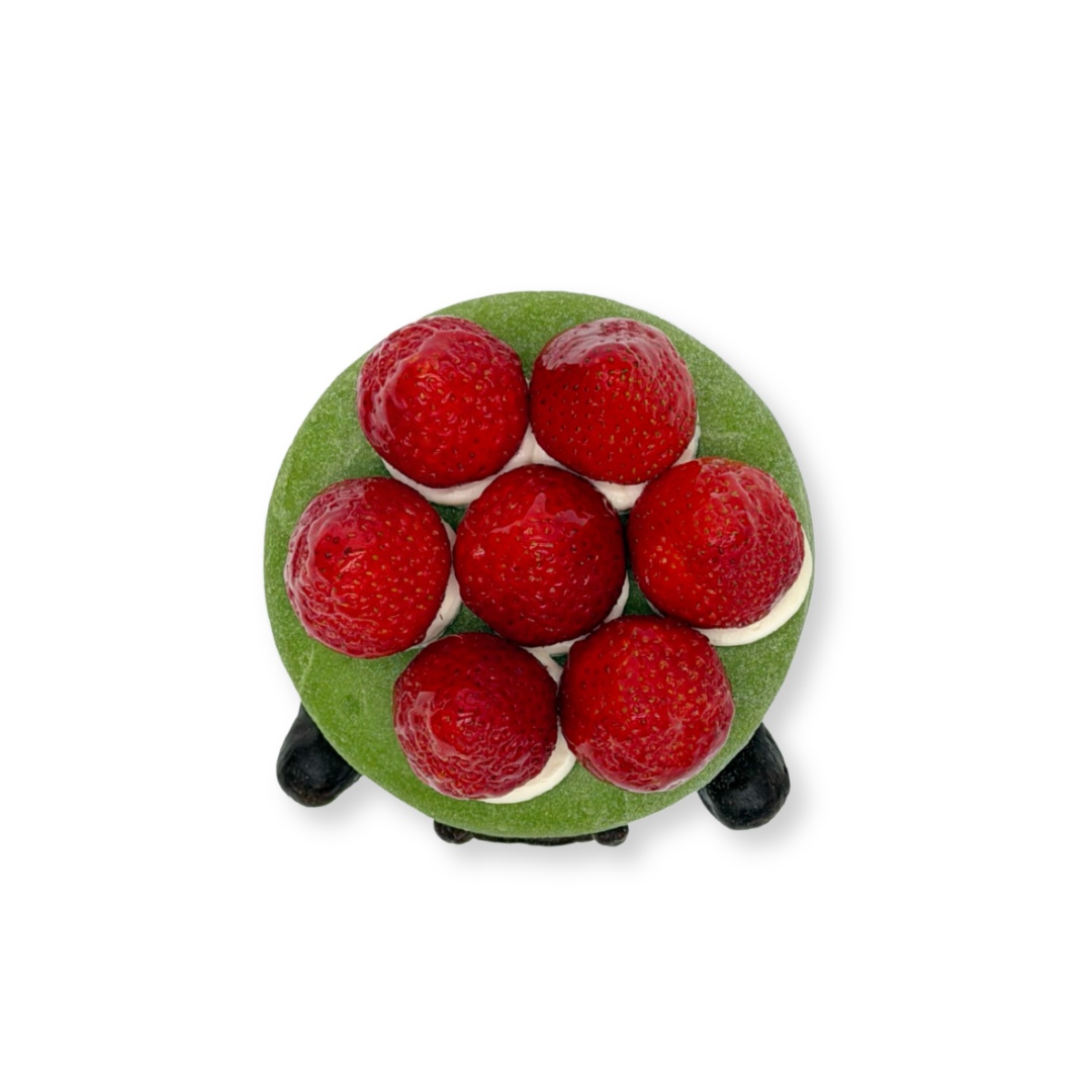 Sugarless Mochi Matcha Cake