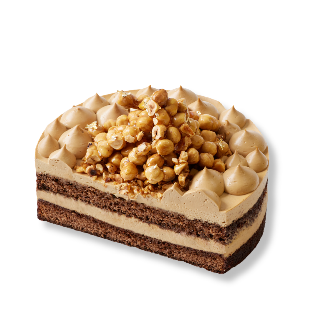 Keto Coffee Hazelnut Mousse Cake