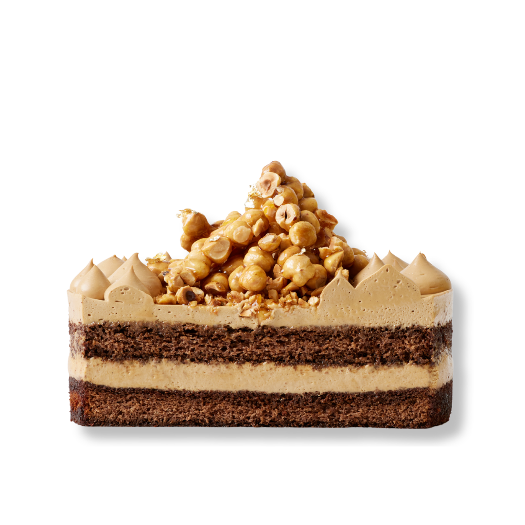 Keto Coffee Hazelnut Mousse Cake