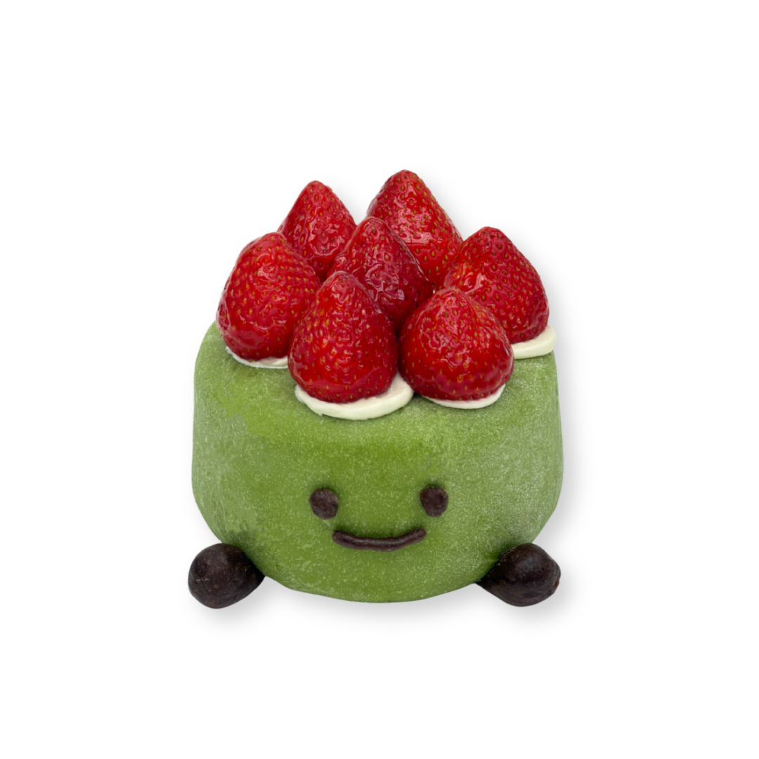 Sugarless Mochi Matcha Cake
